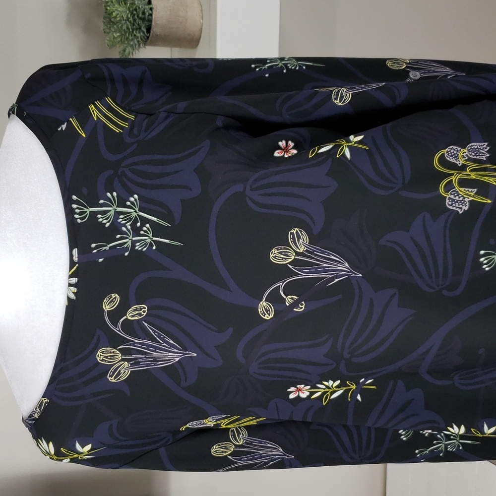 Loft Floral Print Long Sleeve Blouse - Picture 3 of 10
